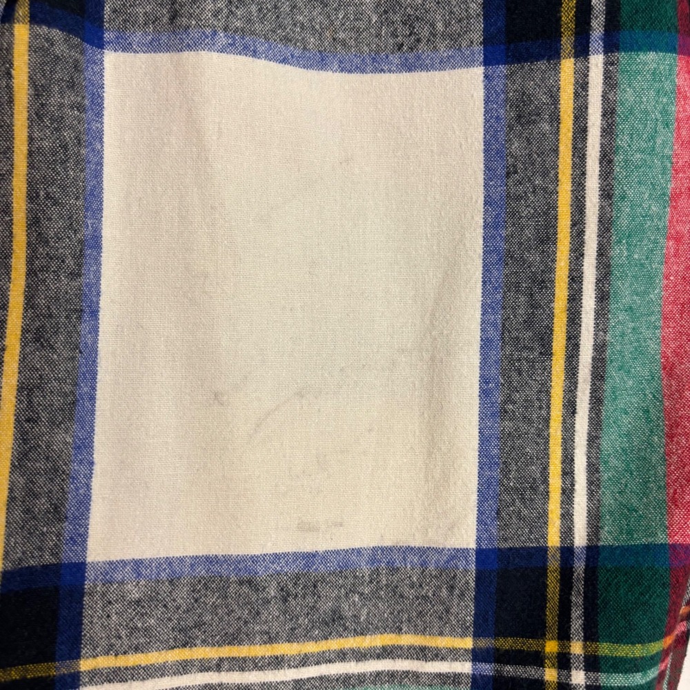 Vintage Gap Men Large Plaid Flannel Shirt Multi Color Heavy Cotton Button Down - Picture 6 of 10